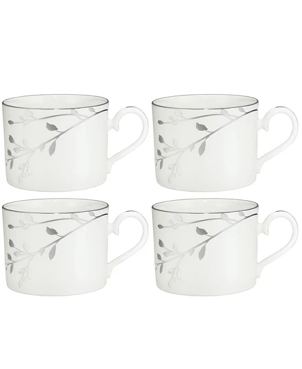 Набор чашек Noritake Birchwood, 237 мл, с платиновым кантом