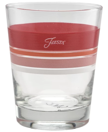 Двойное старинное стекло Fiesta Sunset Horizon Edgeline, набор из 4 предметов scarlet, poppy, peony, white