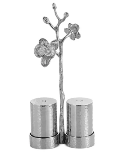 Солонка и перечница Michael Aram White Orchid на подставке