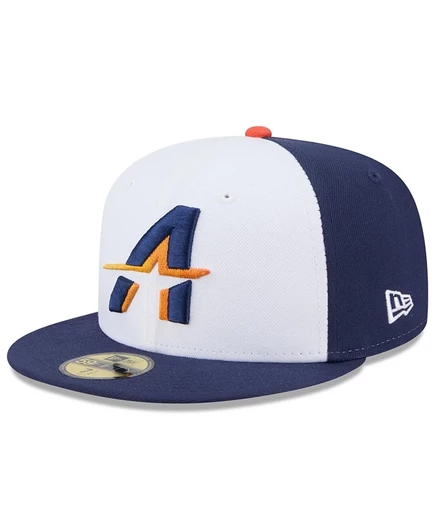 Мужская кепка New Era 59FIFTY Houston Astros 2025, бело-синяя