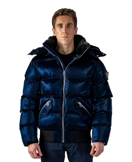 Мужское стеганое пальто-бомбер в стиле Вуди all wet navy