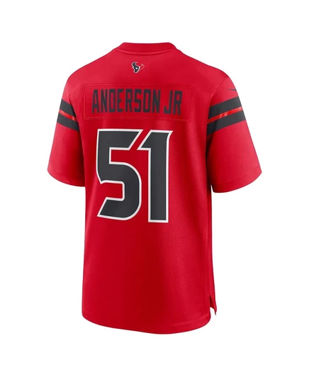 Мужская джерси Fanatics Will Anderson Jr., Houston, красная
