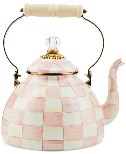 Чайник эмалированный Mackenzie-Childs Rosy Check 2,8 л