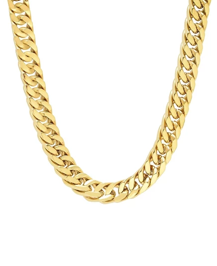 Мужское ожерелье Macy's Simple Curb Link, золотистое