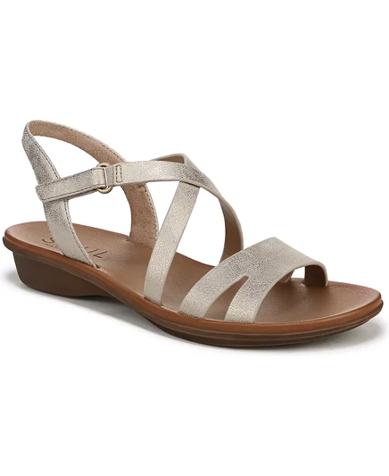 Женские босоножки на плоской подошве Shenna с ремешками SOUL Naturalizer gold faux leather