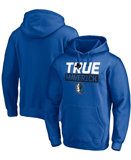 Мужская толстовка Fanatics Post Up Dallas Mavericks, синяя