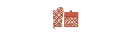 Design Imports Коллекция Lattice Basics Kitchen Essentials, Набор прихваток для духовки, Специи, 2 предмета, розовый