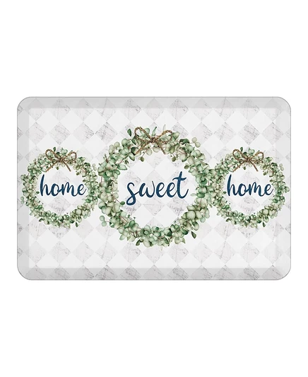 Кухонный коврик Laural Home Home Sweet Home, серебристый