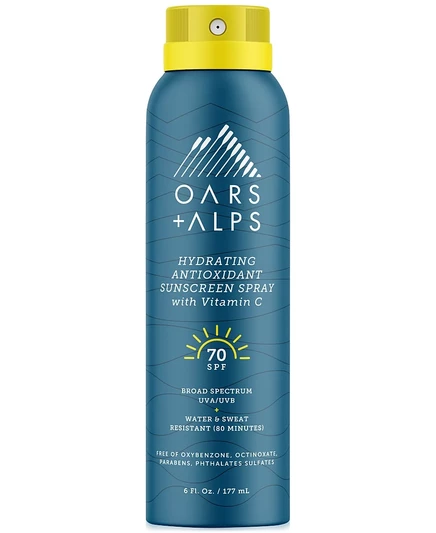 Увлажняющий антиоксидантный солнцезащитный спрей Oarles + Alps SPF 70, 6 унций, без цвета