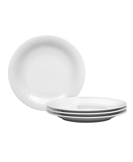 Набор хлебных тарелок Noritake Conifere 17 см, 4 шт, белый