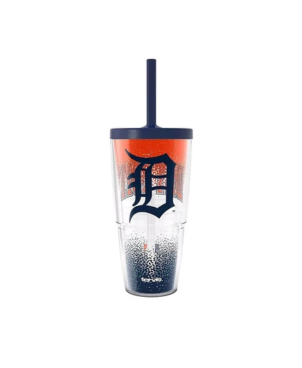 Термостакан Tervis Detroit Tigers 710 мл с трубкой, белый