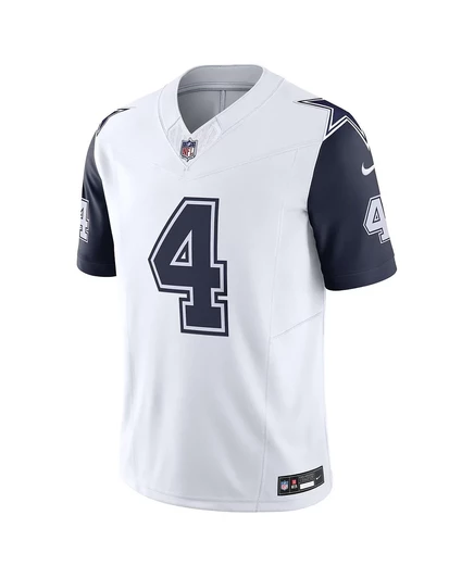 Мужское джерси Nike Dak Prescott Dallas Cowboys Vapor F.U.S.E., белое