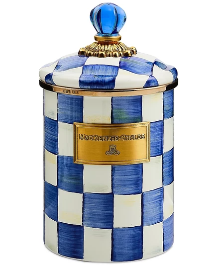 Кухонная банка Mackenzie-Childs Royal Check средняя 1,4 л