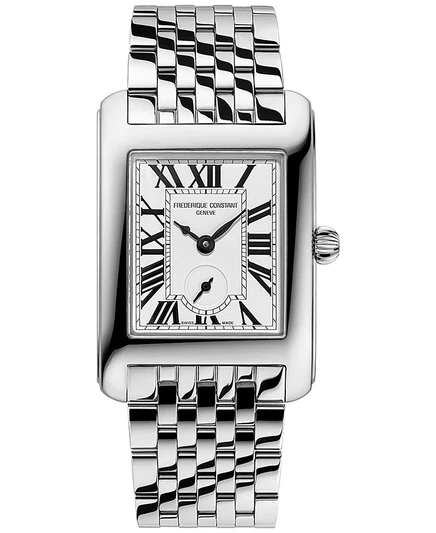 Женские часы Frederique Constant Carree 25 мм, сталь, серебристые