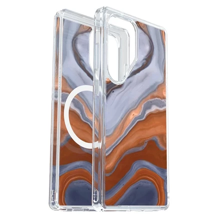 Прозрачный магнитный чехол OtterBox Symmetry для Samsung Galaxy S 2025 Большой коричневый