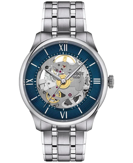 Мужские часы Tissot Chemin des Tourelles Automatic 39 мм, стальной браслет