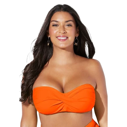 Женский топ бикини SWIMSUITS FOR ALL Valentine, оранжевый