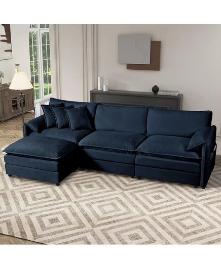 Модульный диван Streamdale Furniture из шенилла: Максимальный комфорт, настраиваемый современный дизайн