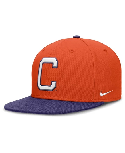 Мужская бейсболка Nike Clemson Tigers двухцветная, оранжевая/фиолетовая