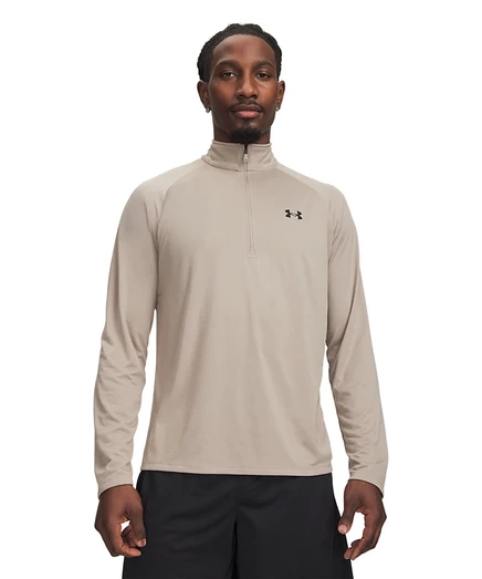 Мужская толстовка Under Armour UA Tech с полумолнией, бежевая