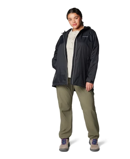 Длинная куртка на молнии с откидной подкладкой Columbia Plus Size black