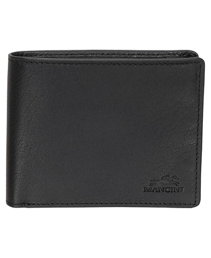 Мужской кошелек Mancini Buffalo с RFID, черный