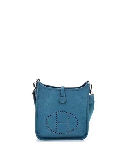 Женская сумка Pre-Owned HERMS Evelyne TPM, зеленая