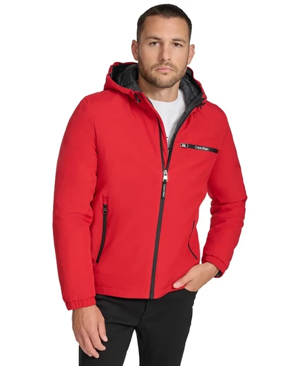  Мужская водостойкая куртка с капюшоном Infinite Stretch red