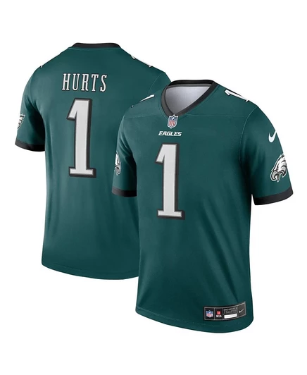 Мужская футболка Nike Jalen Hurts Philadelphia Eagles Legend green