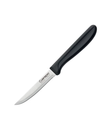 Овощной нож Cuisinepro Classic 4″ зубчатый, черная ручка