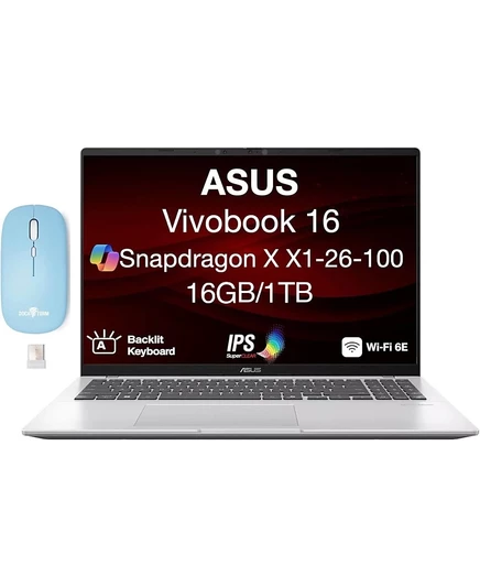 Ноутбук ASUS Vivobook 16, 16 ГБ, 1 ТБ, серебристый