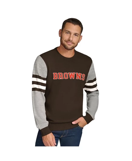 Мужской пуловер Tommy Hilfiger Cleveland Browns, коричнево-серый