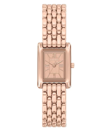 Женские часы Michael Kors Essex с тремя стрелками из нержавеющей стали цвета розового золота, 20 мм, розовые