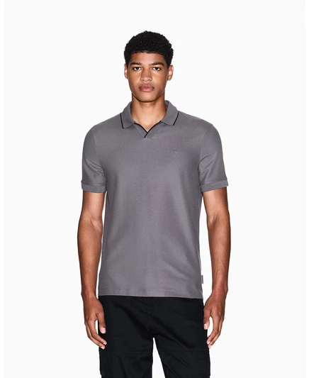 Мужская рубашка поло Johnny Collar Pique с отложным воротником dark gull gray