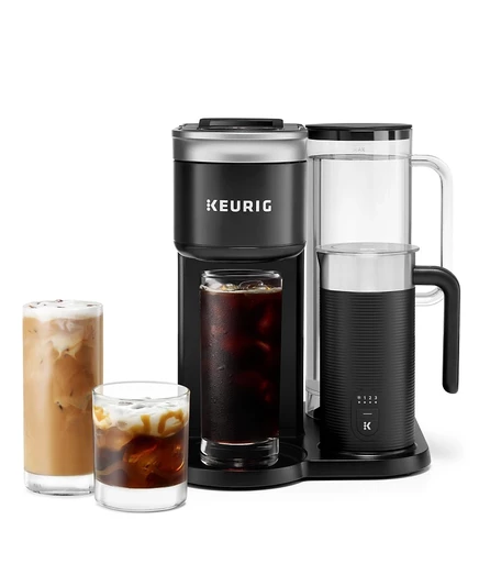 Капсульная кофемашина Keurig K-Cafe Smart с молочным вспенивателем, черная