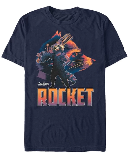 Мужская футболка Fifth Sun Marvel Avengers Rocket, синяя