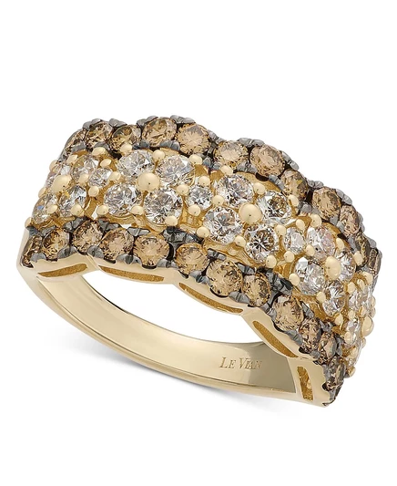 Кольцо Le Vian Nude & Chocolate 2,25 карат, желтое золото