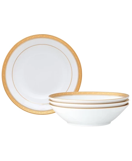 Набор суповых мисок Noritake Crestwood Gold, 4 шт., белый