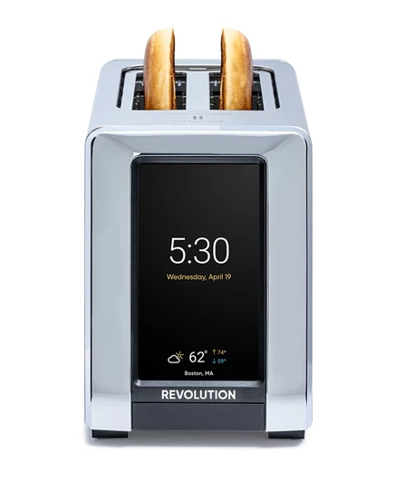 Тостер Revolution R180 Connect на 2 тоста, серебристый