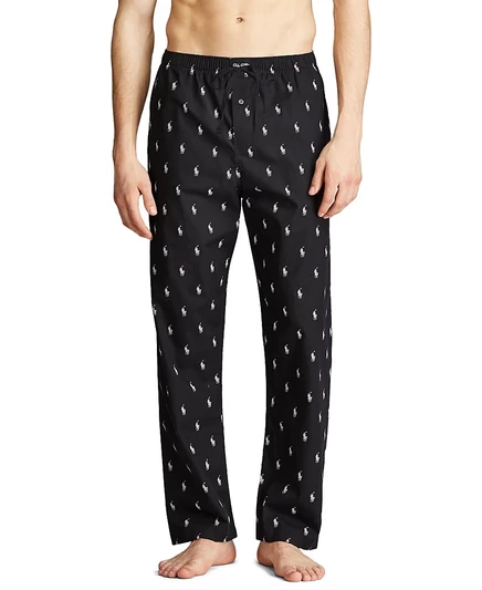 Мужские пижамные штаны Polo Ralph Lauren, черные