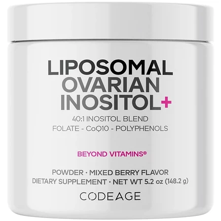 БАД Codeage Ovarian Inositol+ порошок 60 порций, белый