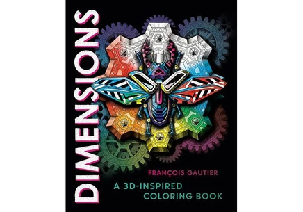 Книга Dimensions: 3D-раскраска Франсуа Готье, мягкая обложка