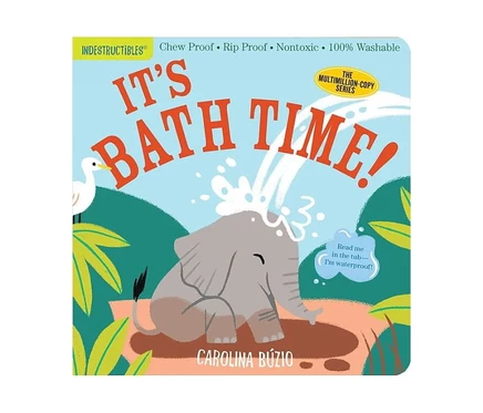 Детская книга Indestructibles It's Bath Time моющаяся