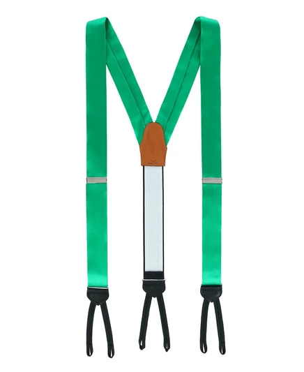 Мужские строгие подтяжки TRAFALGAR из однотонного шелка Sutton royal green