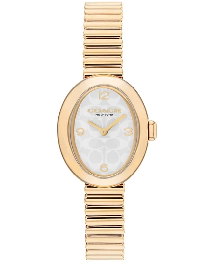 Женские часы COACH с эластичным браслетом Sammy Gold Tone из нержавеющей стали, 22,5 мм