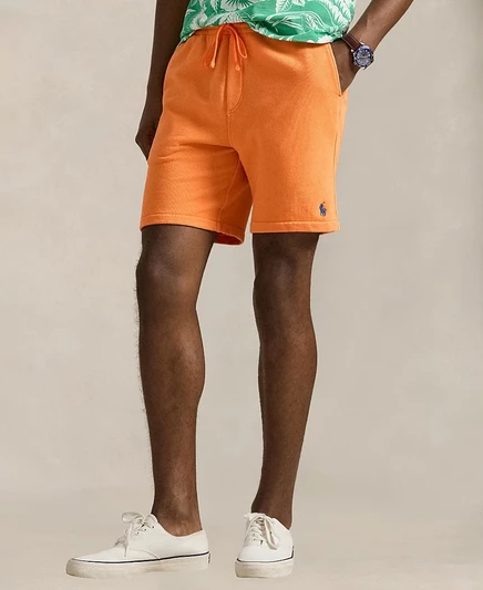 Мужские шорты Polo Ralph Lauren с вышивкой Pony, оранжевые