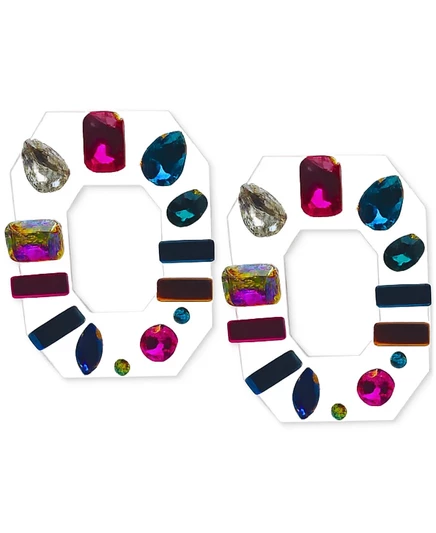 Серьги Swanky Designs Mini Carnival, разноцветные