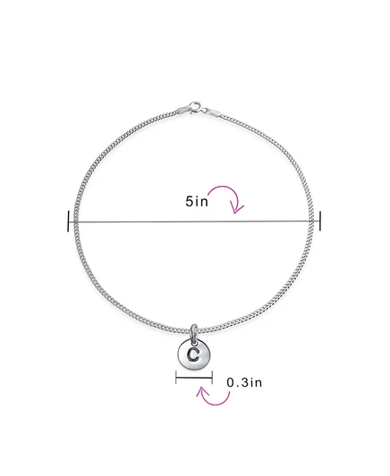 Женский ножной браслет Bling Jewelry, серебро 925, 25 см