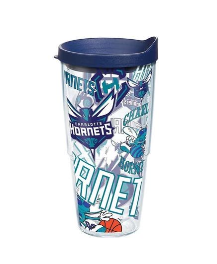 Термостакан Tervis Tumbler Charlotte Hornets 710 мл, голубой