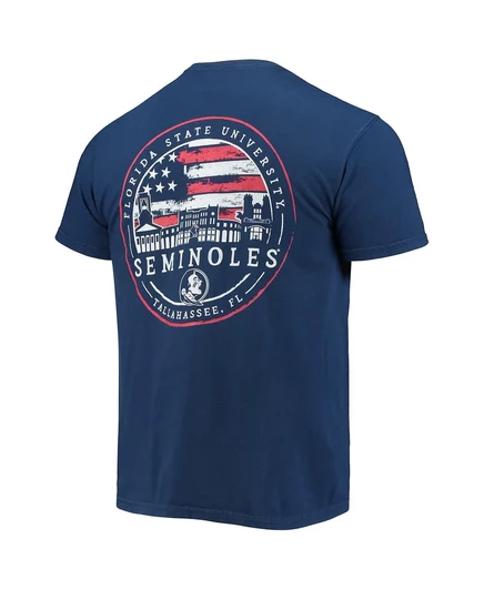 Изображение: Мужская футболка Americana Campus Americana от Florida State Seminoles, цвета морской волны navy